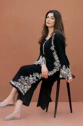 LAJWANTI - 2PC LAWN EMBROIDERED SHIRT WITH LAWN TROUSER -PFS-525