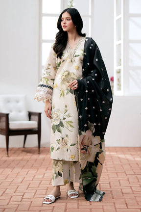 BAROQUE - 3PC LAWN DIGITAL PRINT SHIRT & TROUSER WITH VOIL DIGITAL PRINT DUPATTA -PFS-536