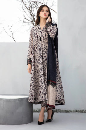 BAROQUE - 3PC LAWN PRINTED SHIRT WITH VOIL PRINTED DUAPTTA AND TROUSER -PFS-549