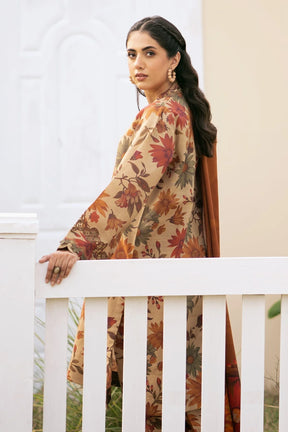 BAROQUE - 3PC LAWN DIGITAL PRINT SHIRT & TROUSER WITH VOIL DIGITAL PRINT DUPATTA -PFS-530