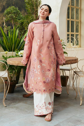 COCO BY ZARA SHAH JAHAN - 3PC LAWN EMBROIDERED SHIRT WITH PRINTED DUPATTA AND TROUSER -PFS-546