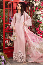 MARIA B - 3PC LAWN PRINT EMBROIDRED SHIRT WITH CHIFFON PRINTED DUPATTA-PFS-509