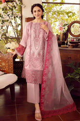 RANG RASIYA - 3PC LAWN EMBROIDERED SHIRT WITH ORGANZA EMBROIDERED DUPATTA AND TROUSER -PFS-548